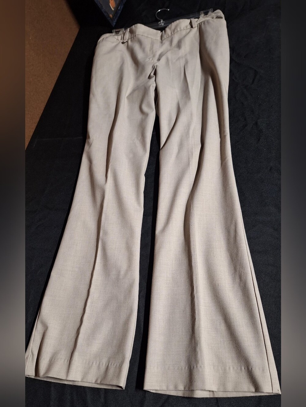 New York & Company Beige Boot-Cut Dress Pants